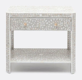 Nightstand with Mother of Pearl Inlay