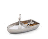 Pewter Row Boat Salt and pepper - Hamptons Furniture, Gifts, Modern & Traditional