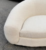 Minimalist Sofa in Italian Boucle Fabric