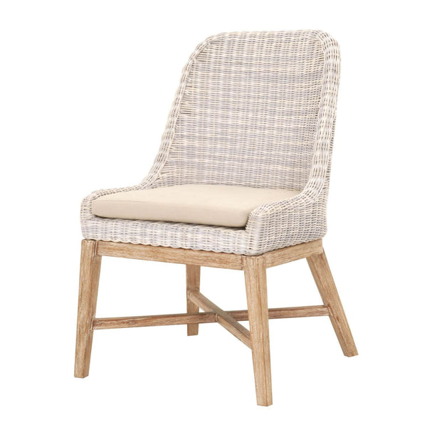 Outdoor Dining Chair with Mahogany Base - Hamptons Furniture, Gifts, Modern & Traditional