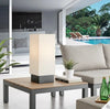 23" Translucent Outdoor Table Lamp - Cordless, Rechargeable Bulb