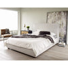 Classic Upholstered Modern Bed in Linen