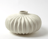 Ceramic Squat Vase from Portugal
