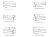 New Style Sectional Sofa By CR Laine, with Multiple Options, & Curved Chaise