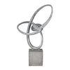 Silver Metal Loop Sculpture