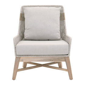 Tapestry Style Outdoor Club Chair, in Grey Teak