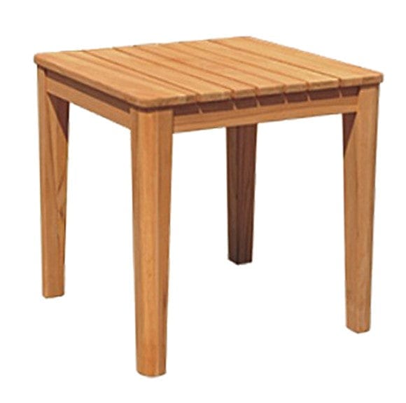 Outdoor Square Teak Side Table 19.5"