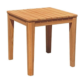Outdoor Square Teak Side Table 19.5"