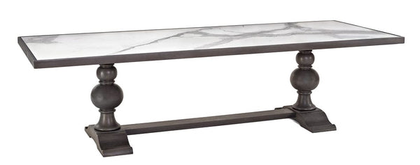 Ceramic Top Trestle Table - Hamptons Furniture, Gifts, Modern & Traditional
