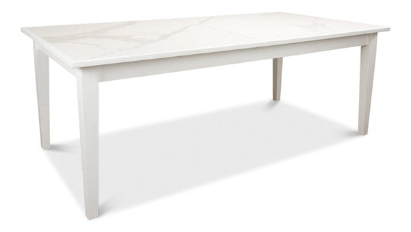 White Porcelain Top Butterfly Dining Table