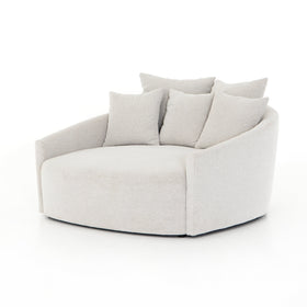 Curved Lounge Chair in performance fabric