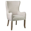 Wing Back Club or Dining Chair in Linen