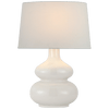 Lismore Medium Table Lamp in Mixed Blue Brown with Linen Shade