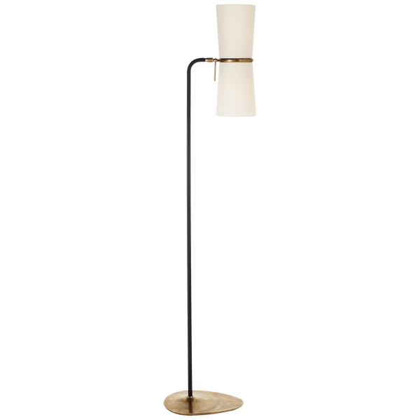 Metal Floor Lamp with Curved Neck - Hamptons Furniture, Gifts, Modern & Traditional