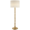 Floor Lamp in Plaster White with Linen Shade - Hamptons Furniture, Gifts, Modern & Traditional