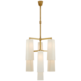 Dramatic Modern Chandelier with Elongated Shades - Hamptons Furniture, Gifts, Modern & Traditional