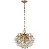 Bellvale Small Chandelier in Polished Nickel with Crystal