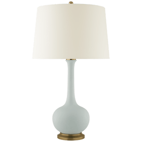 Large Table Lamp in Matte Sky Blue