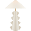 Senso Large Table Lamp in Ivory with Linen Shade