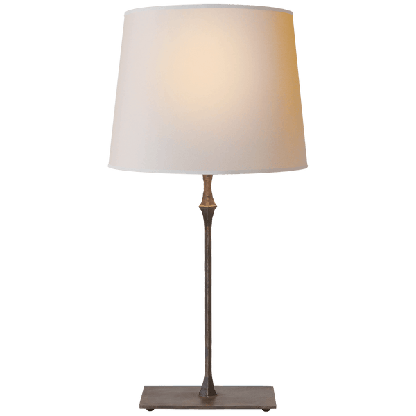 bedside Lamp in Aged iron - Hamptons Furniture, Gifts, Modern & Traditional