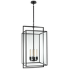 Medium Lantern in Polished Nickel with Clear Glass - Hamptons Furniture, Gifts, Modern & Traditional