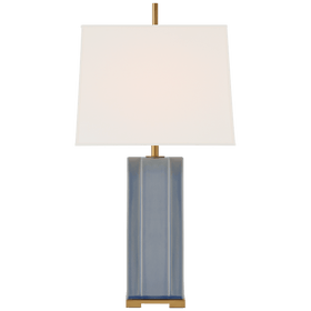 Niki Medium Table Lamp, Linen Shade