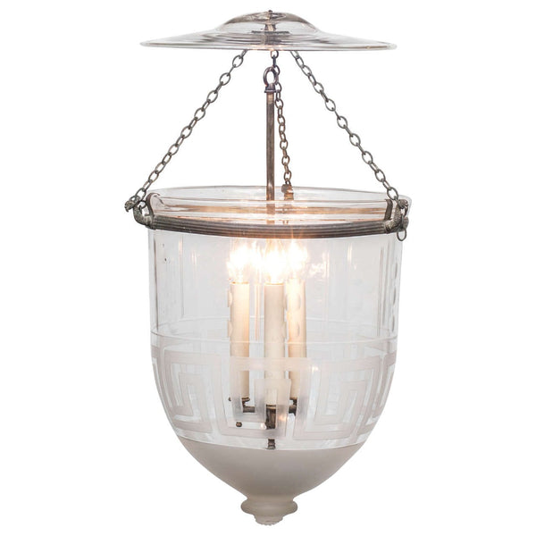 Lantern & Bell Jar with Pattern - Hamptons Furniture, Gifts, Modern & Traditional
