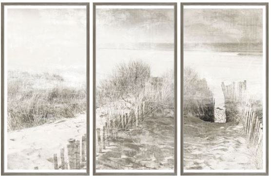 Beach Path Triptych - Hamptons Furniture, Gifts, Modern & Traditional