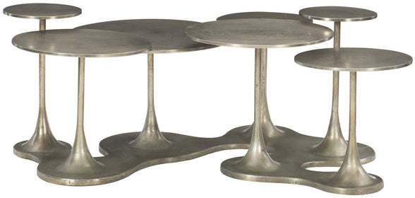 Unusual Designer Cocktail Table of Seven Circles