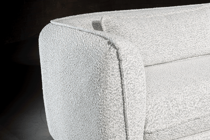 Stylish Boucle Chair with French Flange Style edge details