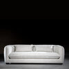 Stylish Boucle Sofa with French Flange Style edge details