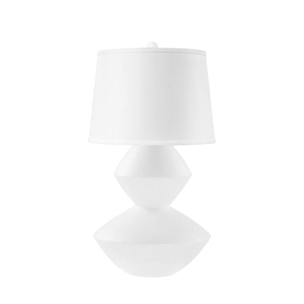 White Modern Hand Made Lamp - Hamptons Furniture, Gifts, Modern & Traditional