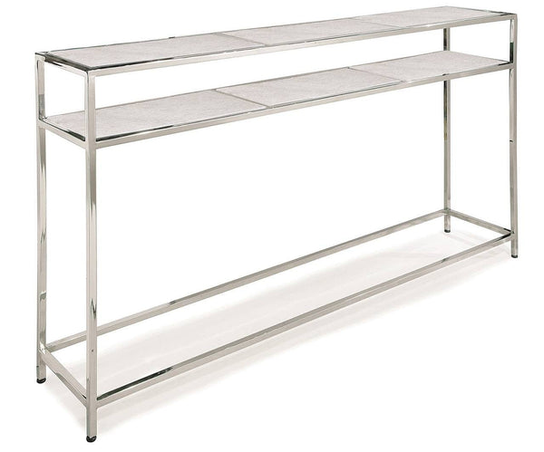 Marble and Chrome Console - Hamptons Furniture, Gifts, Modern & Traditional