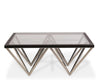Geometric Metal Base Coffee Table - Hamptons Furniture, Gifts, Modern & Traditional