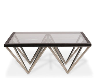Geometric Metal Base Coffee Table - Hamptons Furniture, Gifts, Modern & Traditional