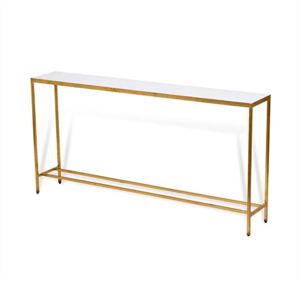 Marble Top Console with Metal Base - Hamptons Furniture, Gifts, Modern & Traditional