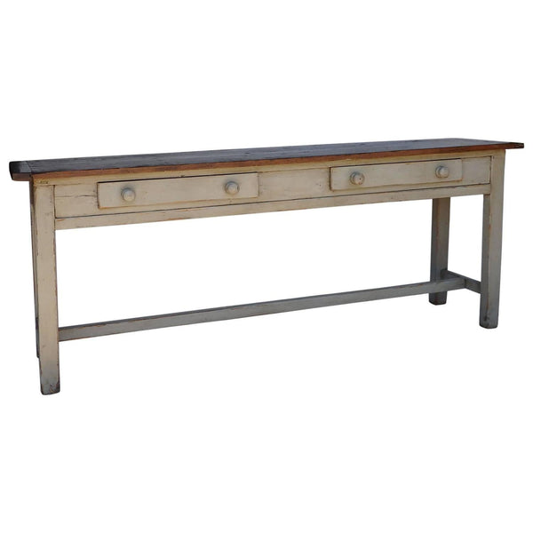 Long Painted Serving Table