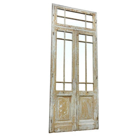 Mirrored Primitive Painted Wood Door - Hamptons Furniture, Gifts, Modern & Traditional