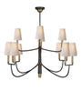 Large 12 Lamp Chandelier - Hamptons Furniture, Gifts, Modern & Traditional