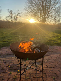 Vintage Style Fire Pit on Stand