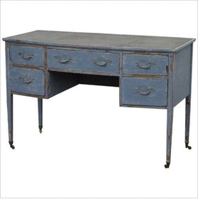 French Leather Top Desk - Hamptons Furniture, Gifts, Modern & Traditional