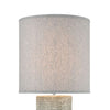 Rustic Burlap Textured Earthenware Table Lamp