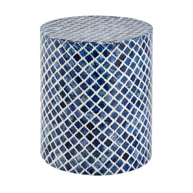 Blue and White Accent Table