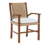 AIX-EN-PROVENCE ARM CHAIR, BY HICKORY CHAIR, RUSH BACK, PILLOW SEAT