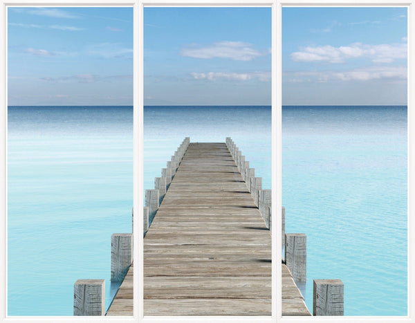 Tryptich Ocean Pier Fine Art Photo - Hamptons Furniture, Gifts, Modern & Traditional