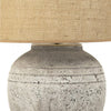 Rustic Vase Table Lamp with Burlap shade