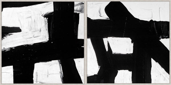 Abstract Black & White Paintings - Hamptons Furniture, Gifts, Modern & Traditional