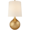 tear drop style gilded table lamp in silver or grey finish