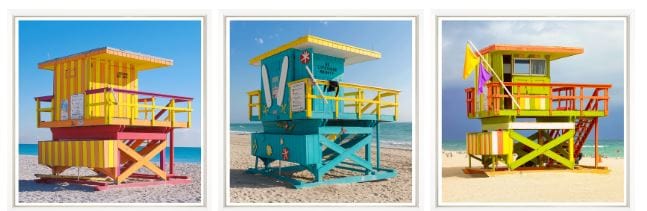 Miami Life Guard Fine Art Prints - Hamptons Furniture, Gifts, Modern & Traditional