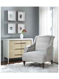 Upholstered Arm Chair on Casters - Hamptons Furniture, Gifts, Modern & Traditional